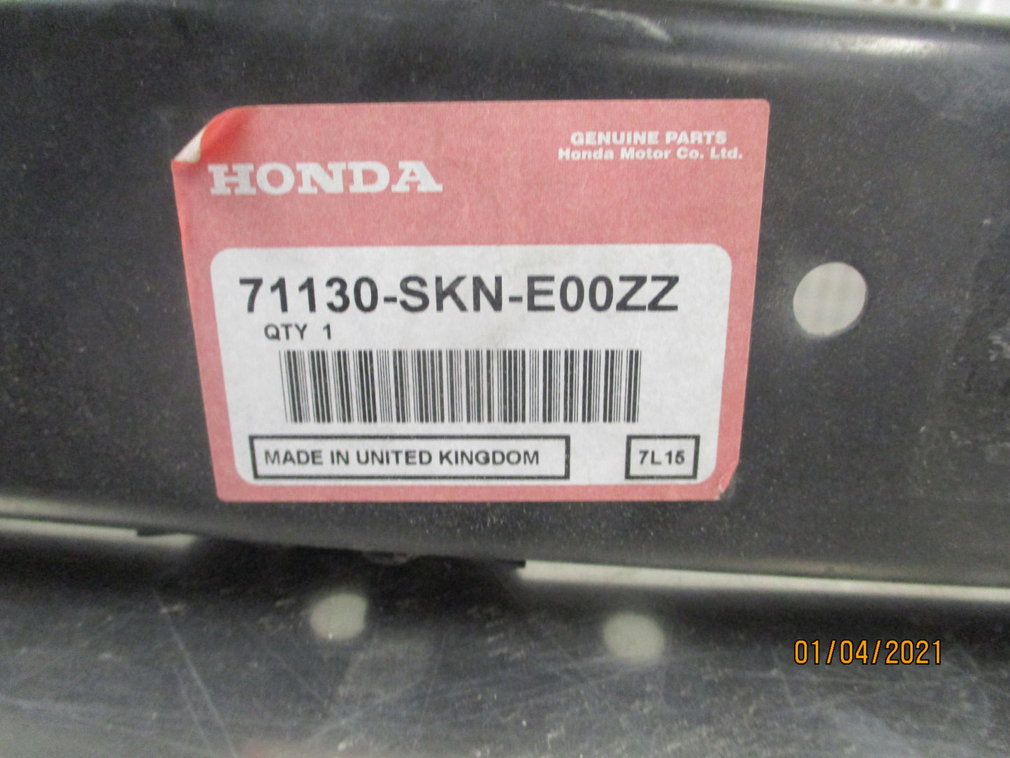 Honda CR-V Genuine Front Bumper Reinforcement Bar New Part