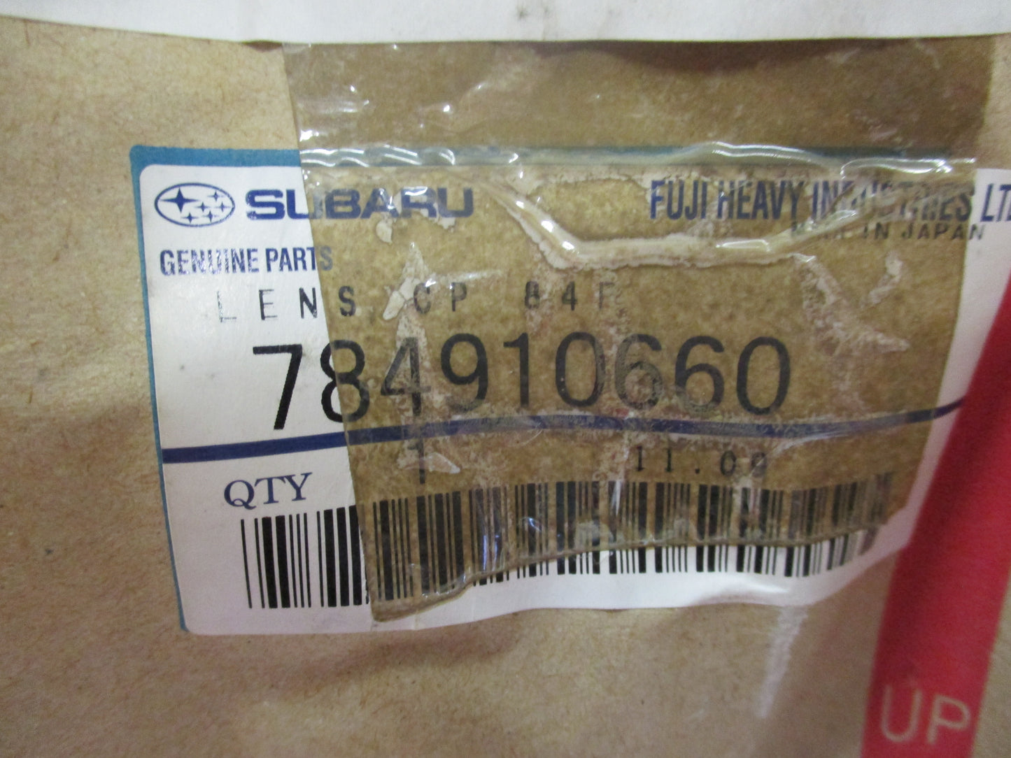 Subaru Brumby Genuine Right Hand Rear Tail Light Lens New Part