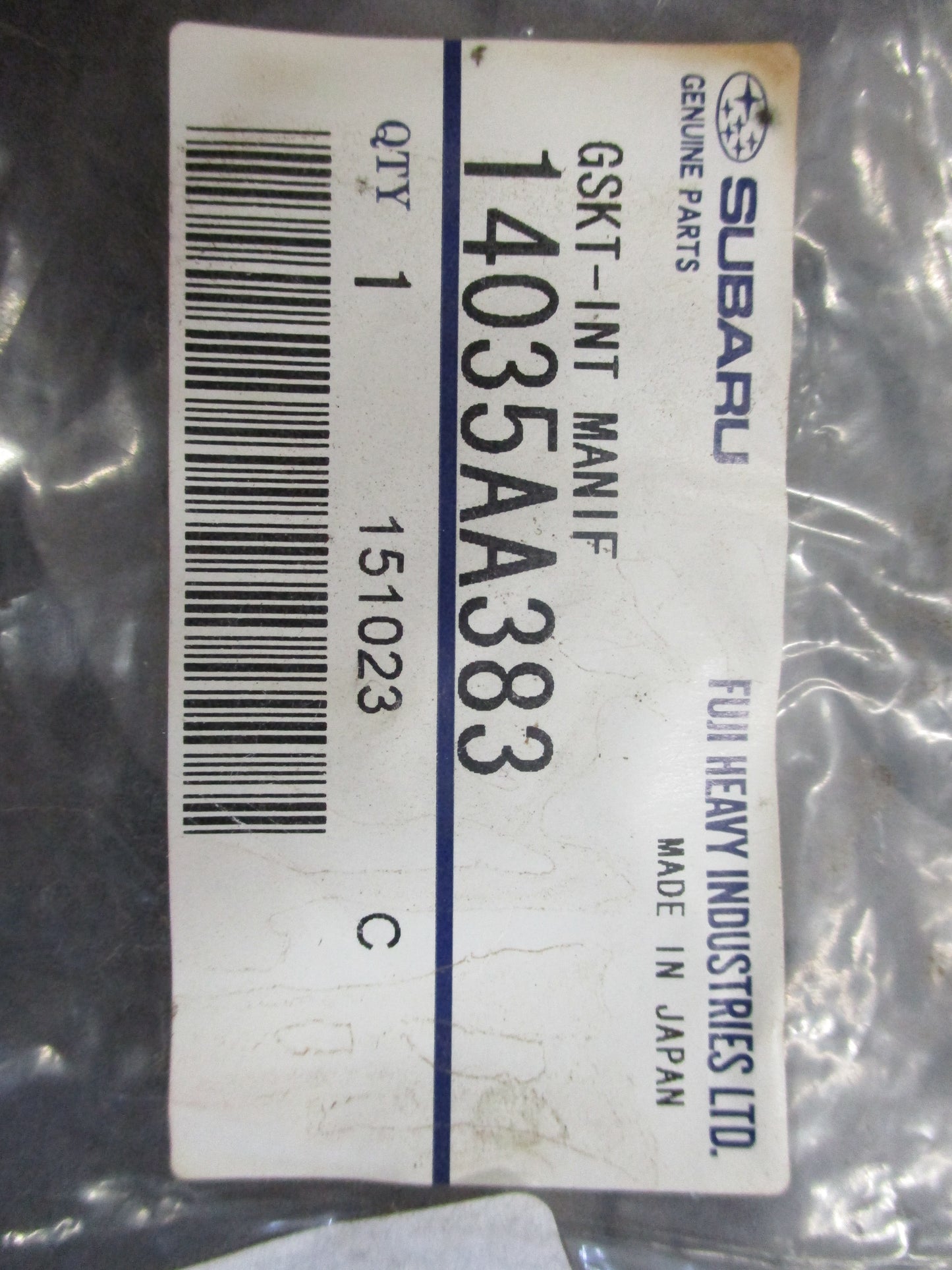Subaru Impreza/Outback/Liberty/Forester Genuine Intake Manifold Gasket Pair New Part