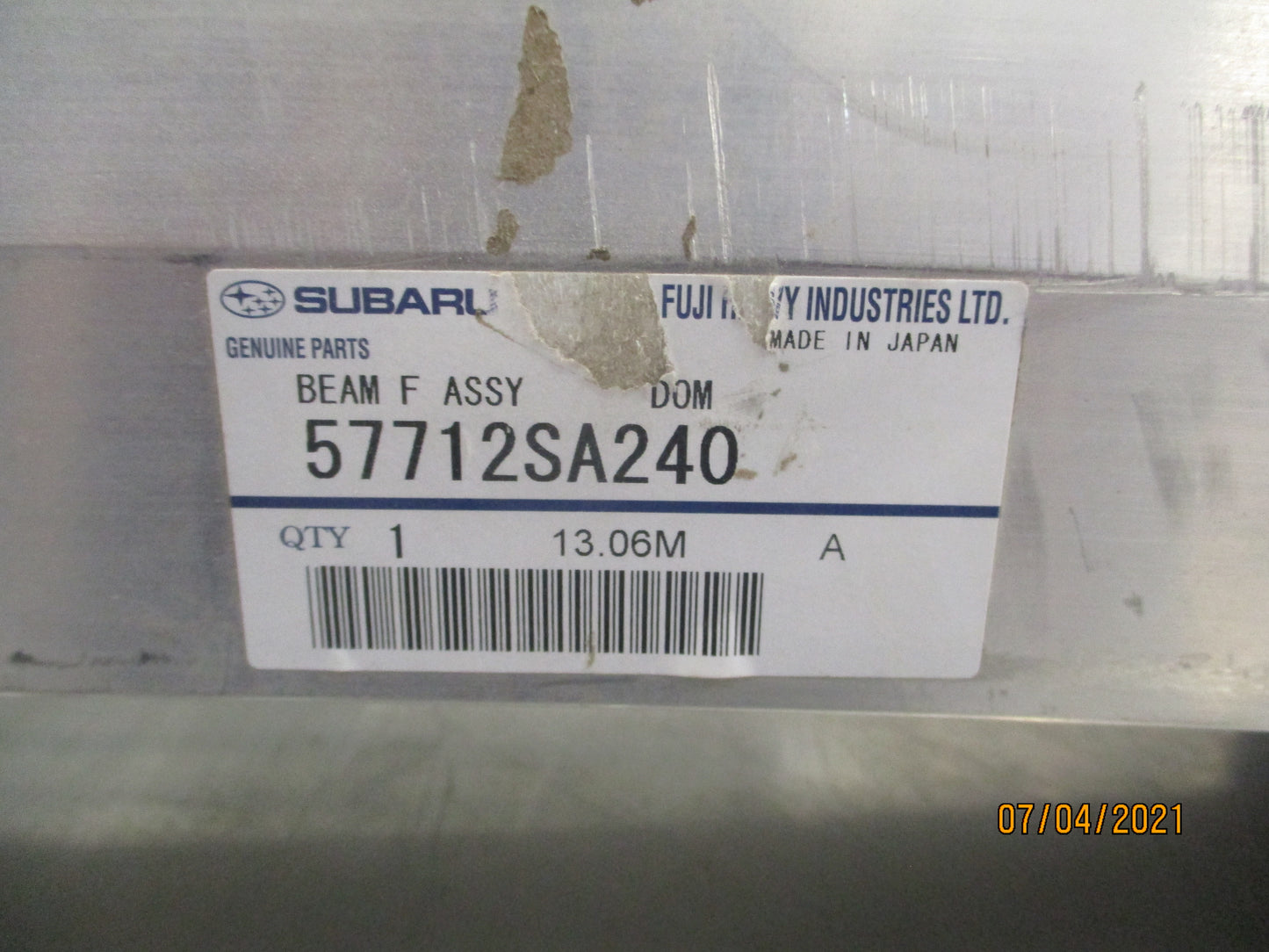 Subaru Forester Genuine Front Bumper Beam Reinforcement New Part