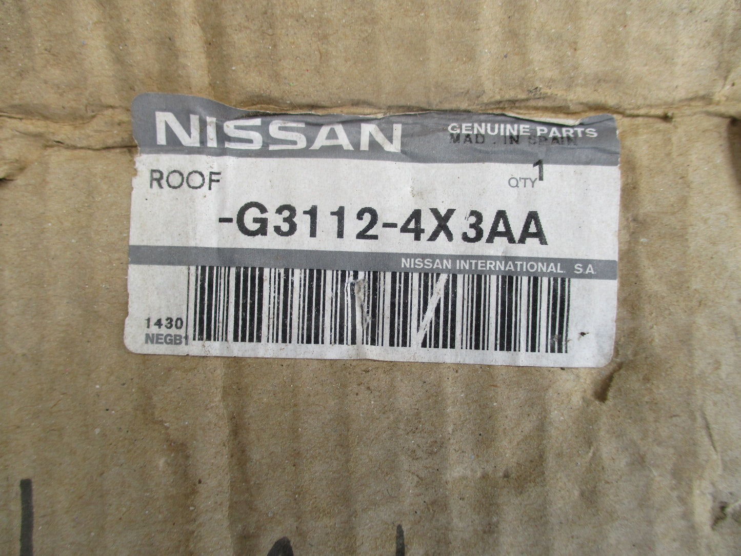 Nissan D40M Navara Genuine Dual Cab Roof Turret New Part