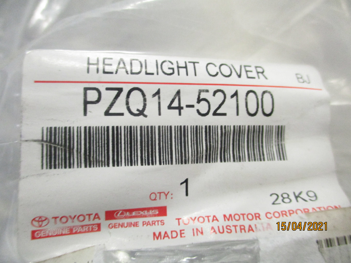Toyota Yaris Hatch Ascent/SX/ZR Genuine Headlight Cover (Pair) New Part