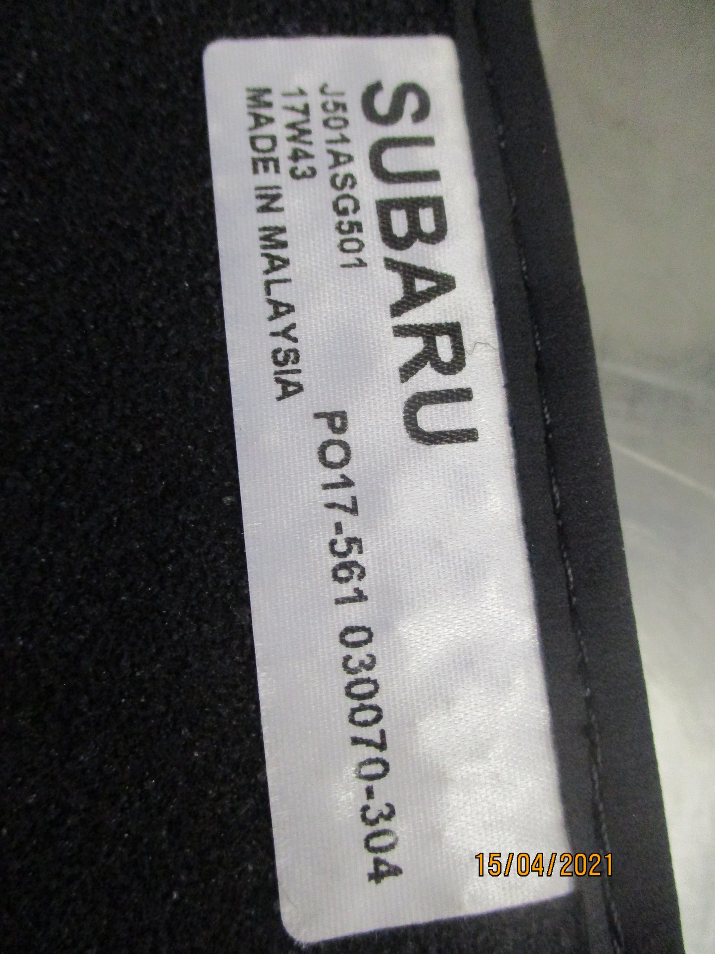 Subaru Forester Genuine Carpet Floor Mat Set New Part