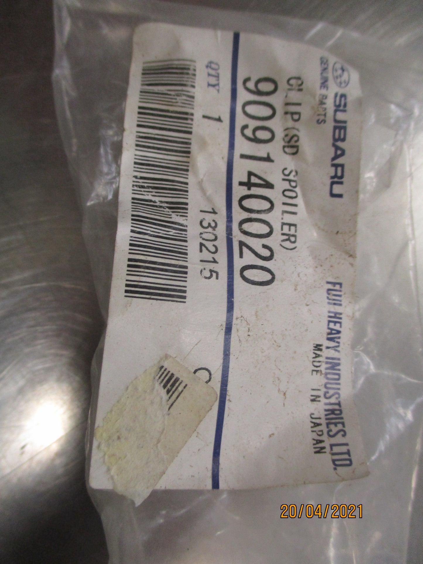 Subaru Forester/Impreza/WRX Genuine Sill Skirt Mould Clip New Part