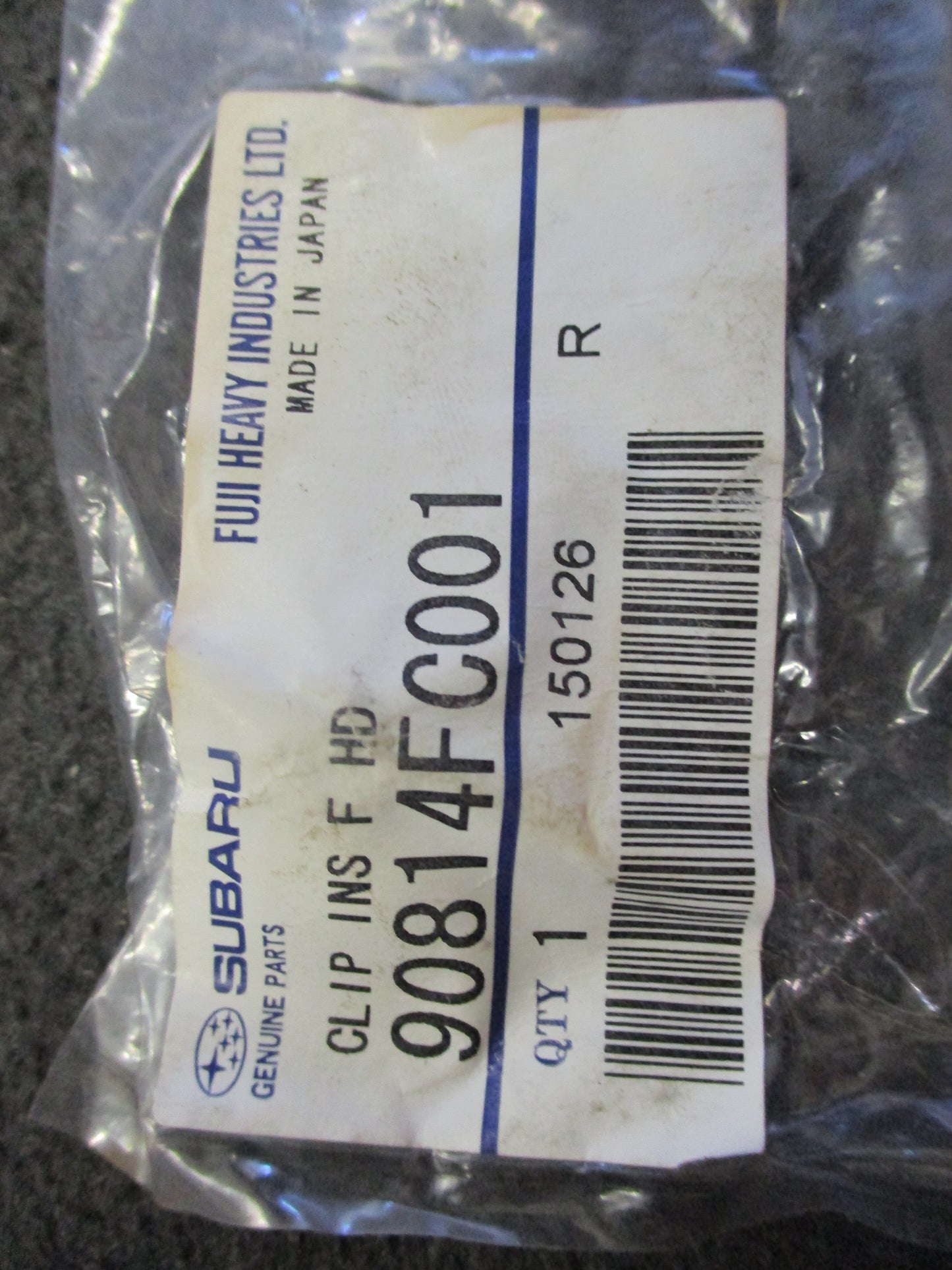 Subaru Outback/Legacy/Impreza/Tribeca Genuine Bonnet Insulator Clip New Part