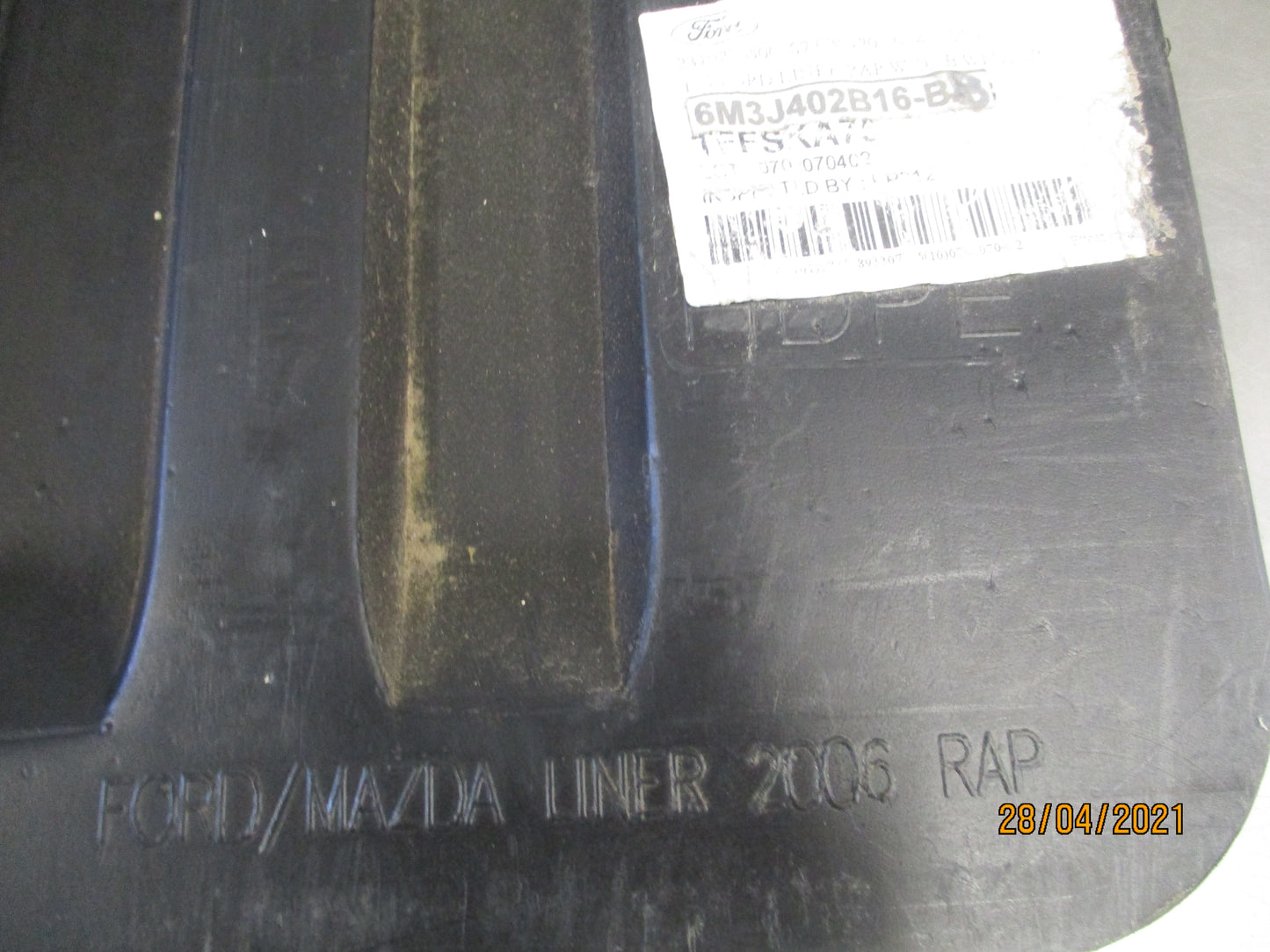 Ford Ranger PJ/PK Genuine Tub tailgate Liner New Part