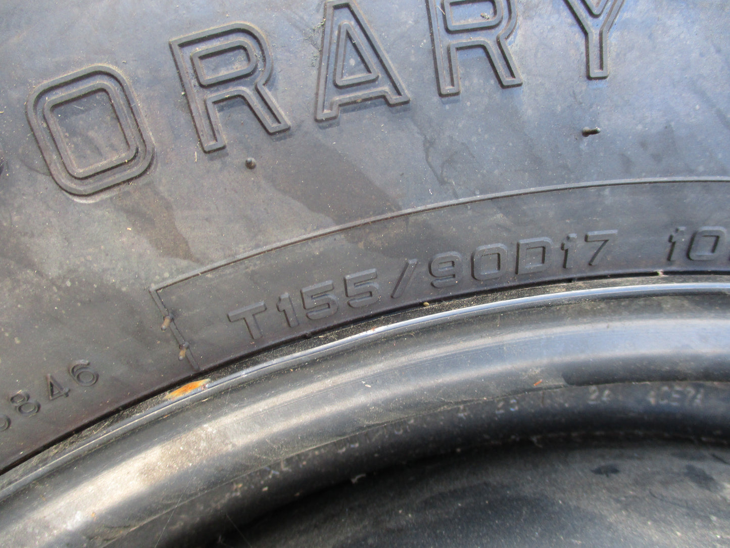 Dunlop Space Miser T155/90R17 Space Saver Wheel New Part