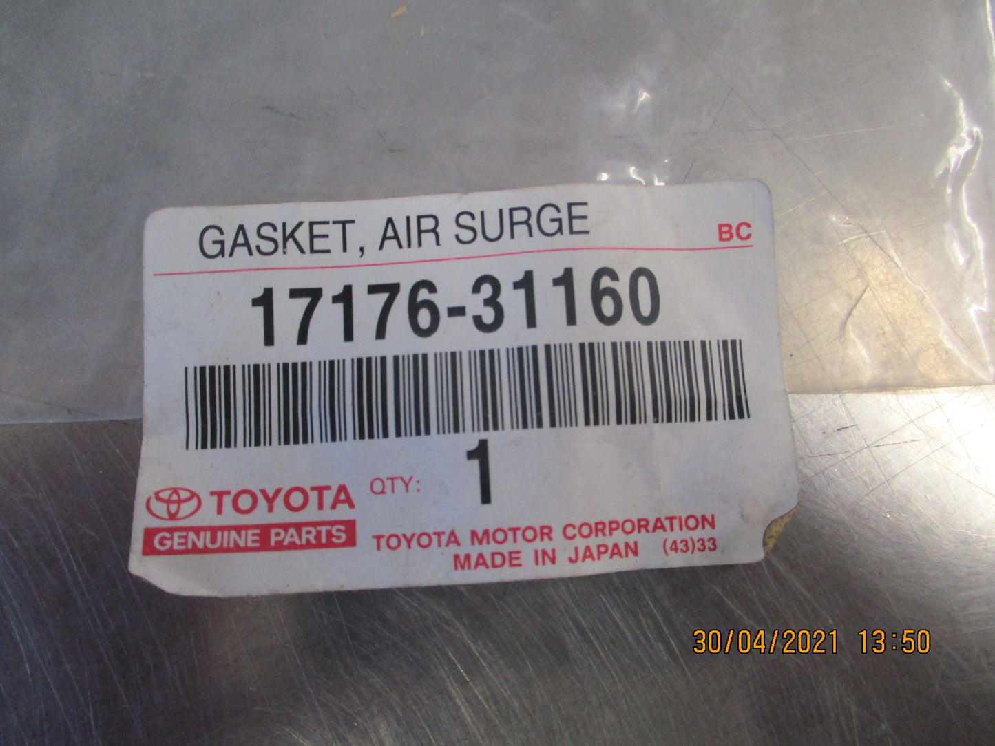 Toyota 4Runner/Toyota FJ Cruiser Genuine Plenum Gasket New Part