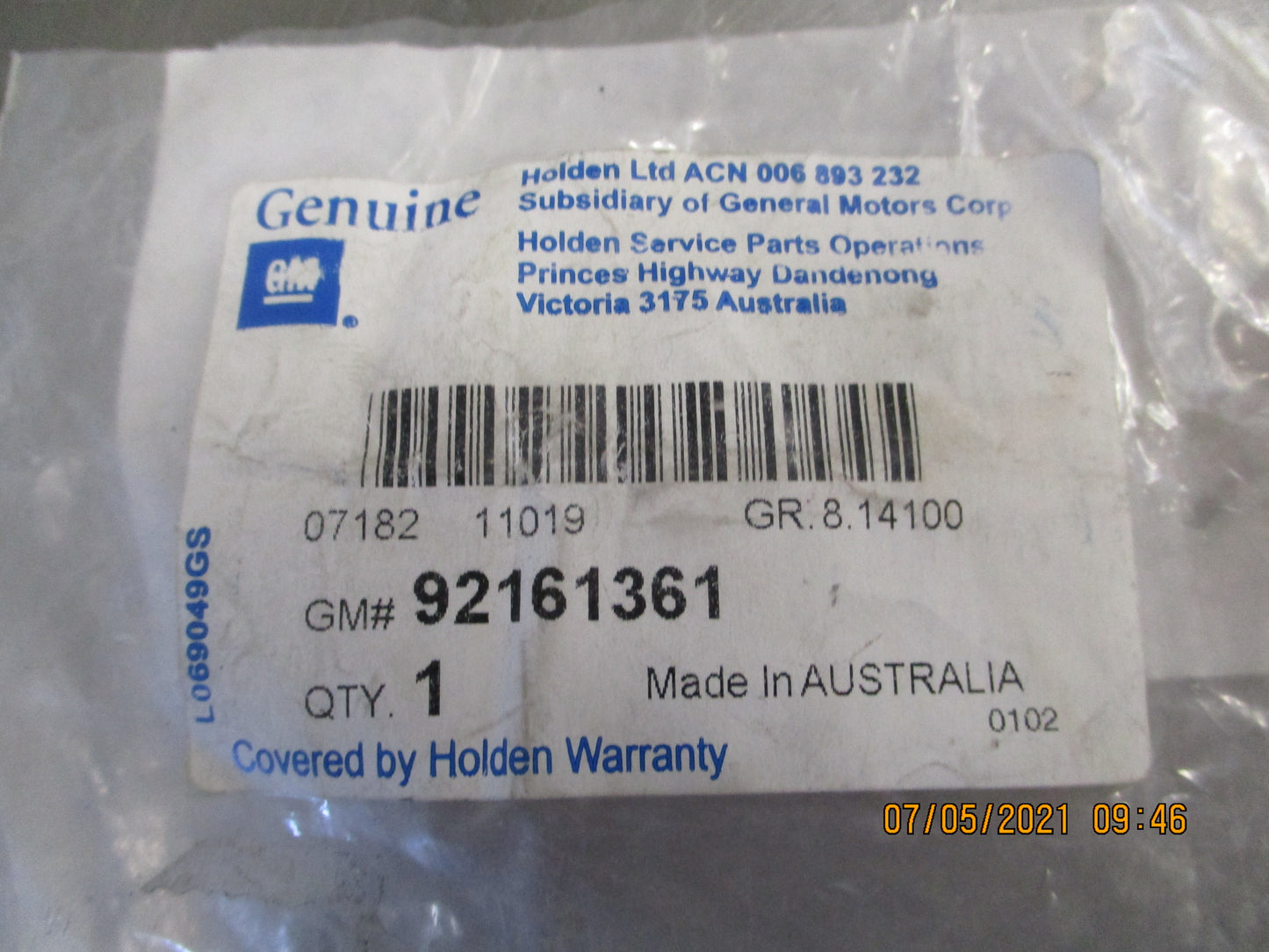 Holden Caprice/VE/VF Genuine Fender Upper Bracket New Part