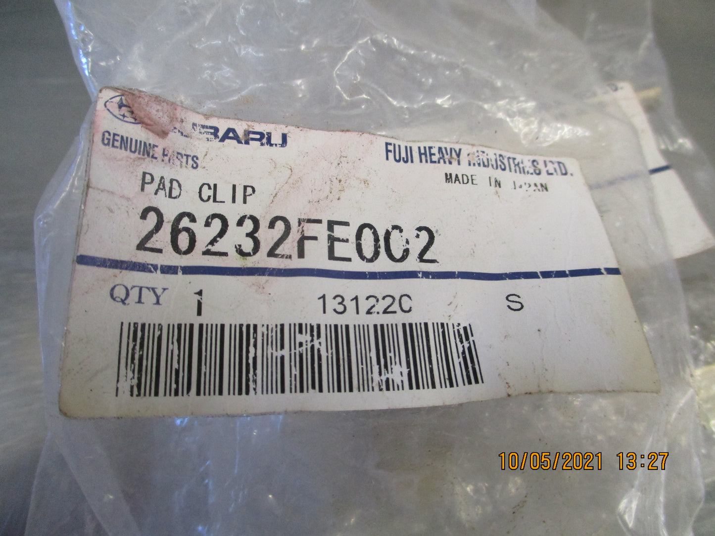Subaru Various Models Genuine Front Disc Brake Anti-Rattle Clip New Part