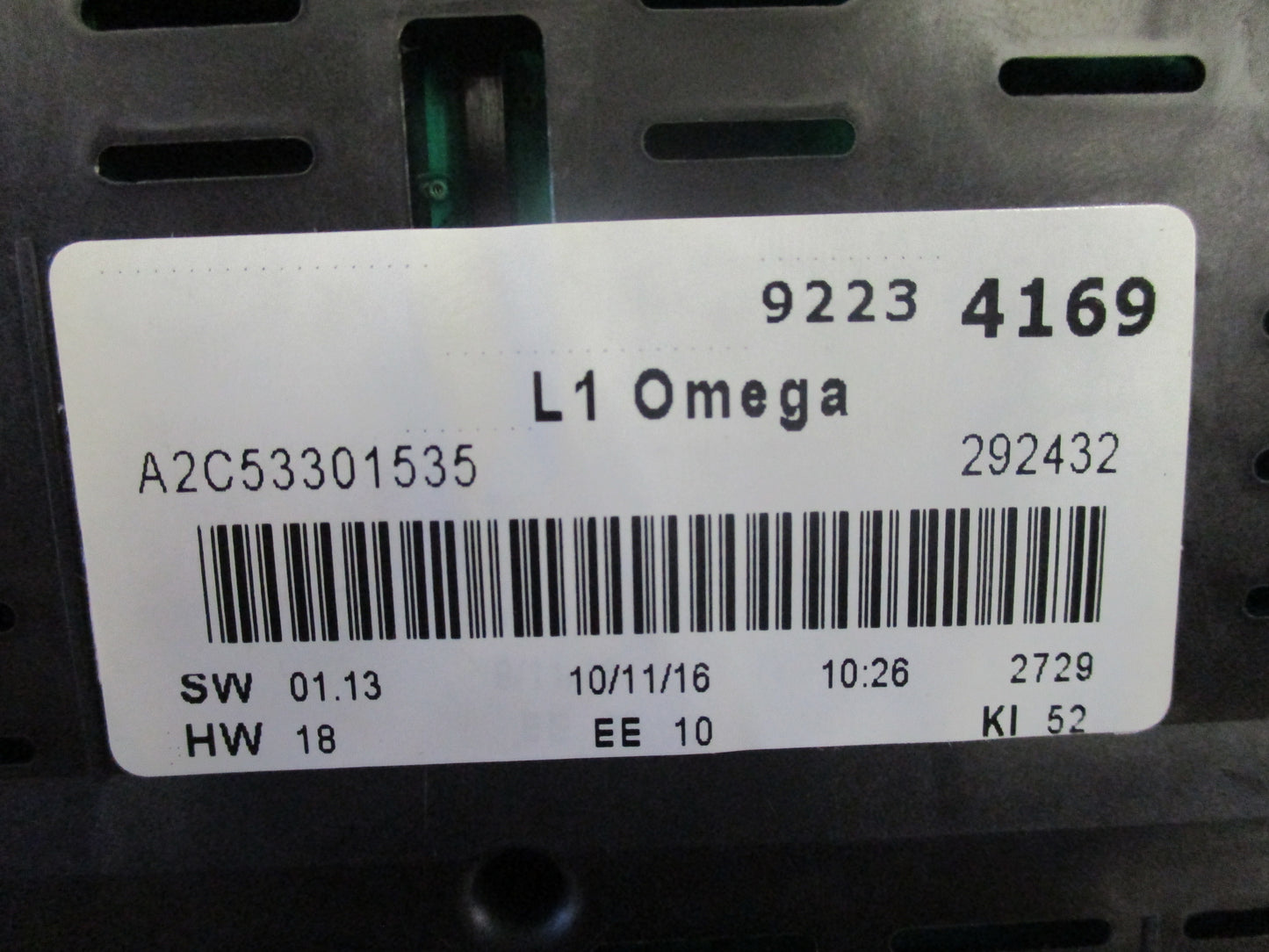 Holden VE Omega Commodore Genuine Level 1 Instrument Dash Cluster New Part
