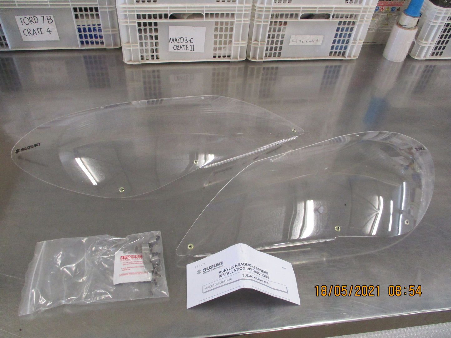 Suzuki Kizashi Genuine Headlight Protectors With Kit New Part
