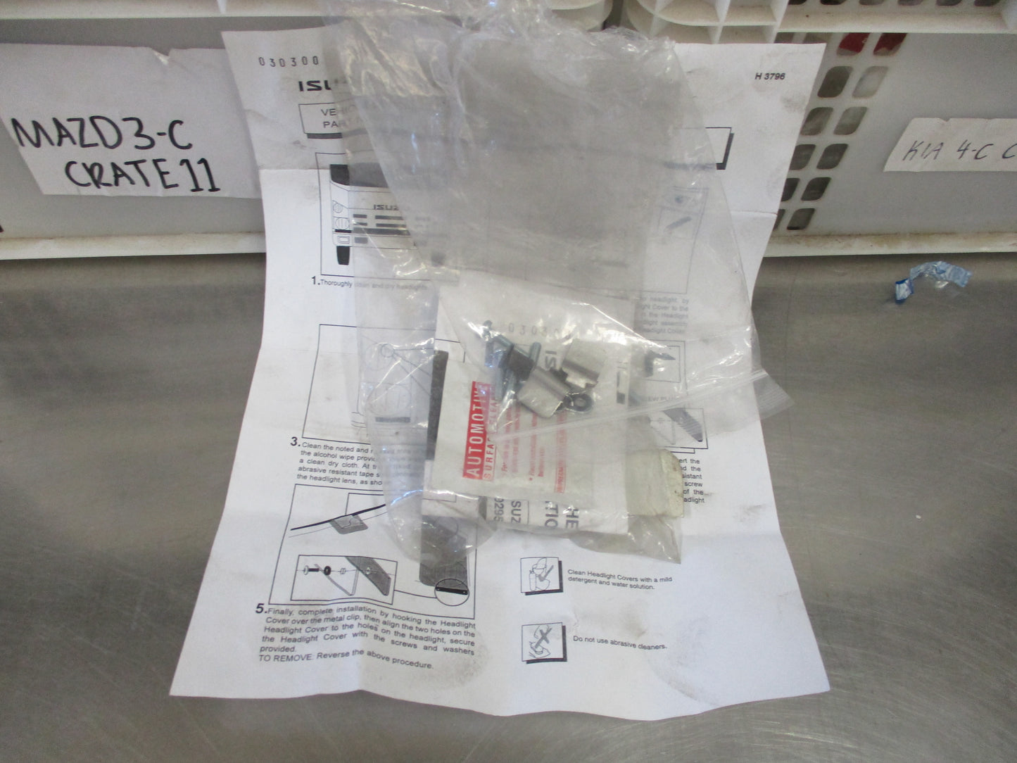 Isuzu NPS Truck Genuine Headlight Protectors New Part