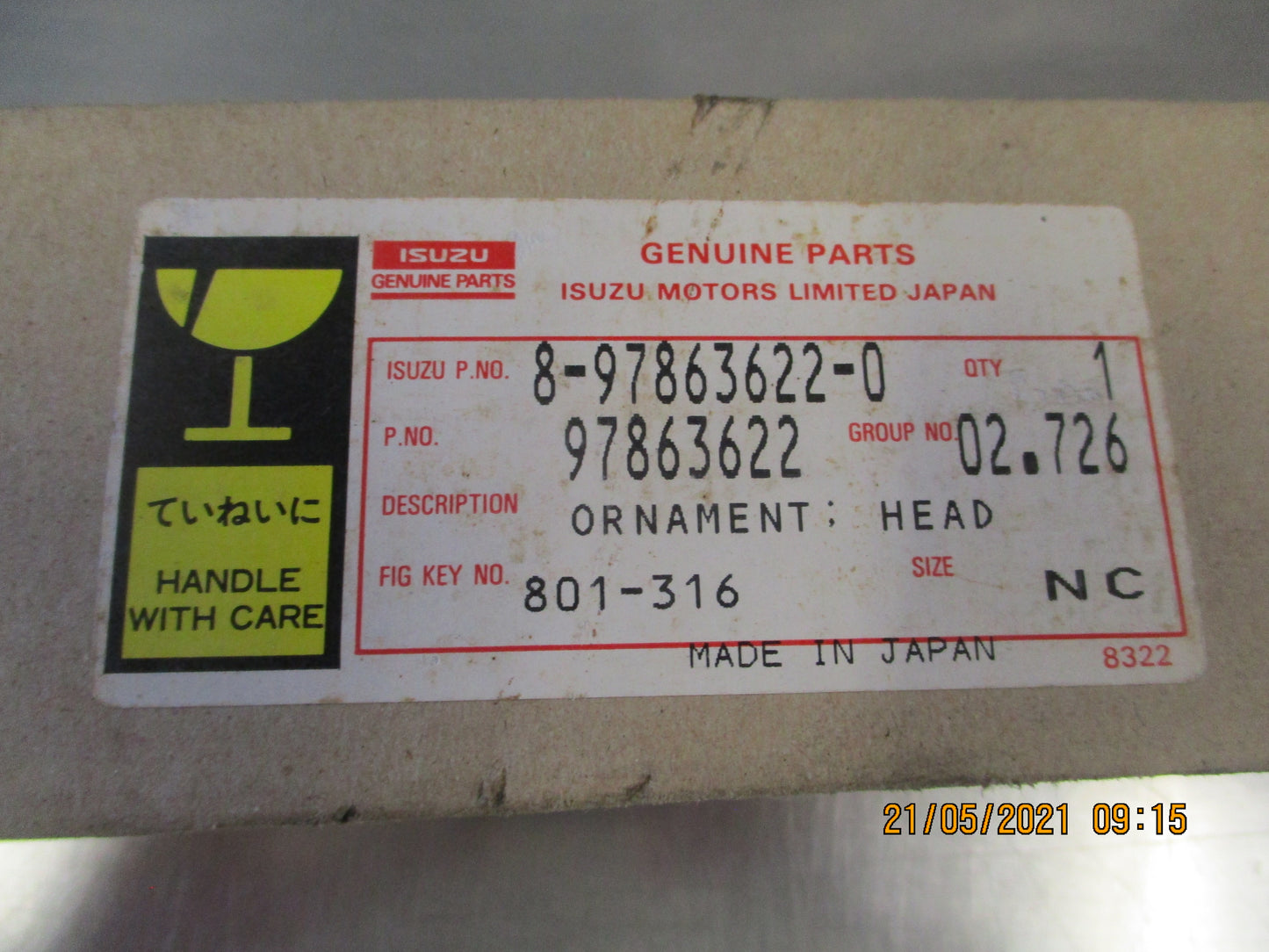 Isuzu NPR Genuine Left Hand Indicator Light New Part