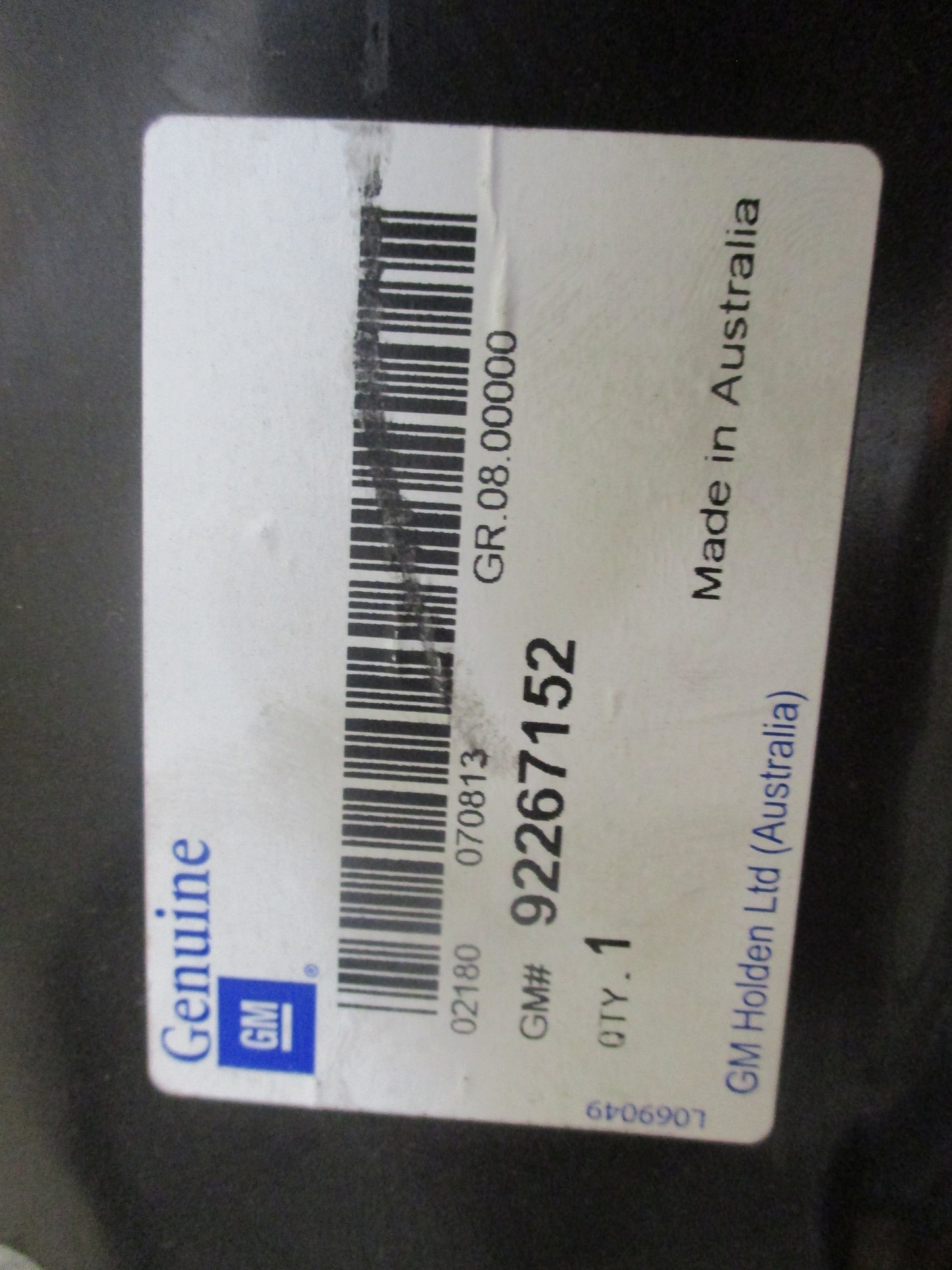 Holden Caprice Genuine Left Hand A Pillar Reinforcement Panel New Part