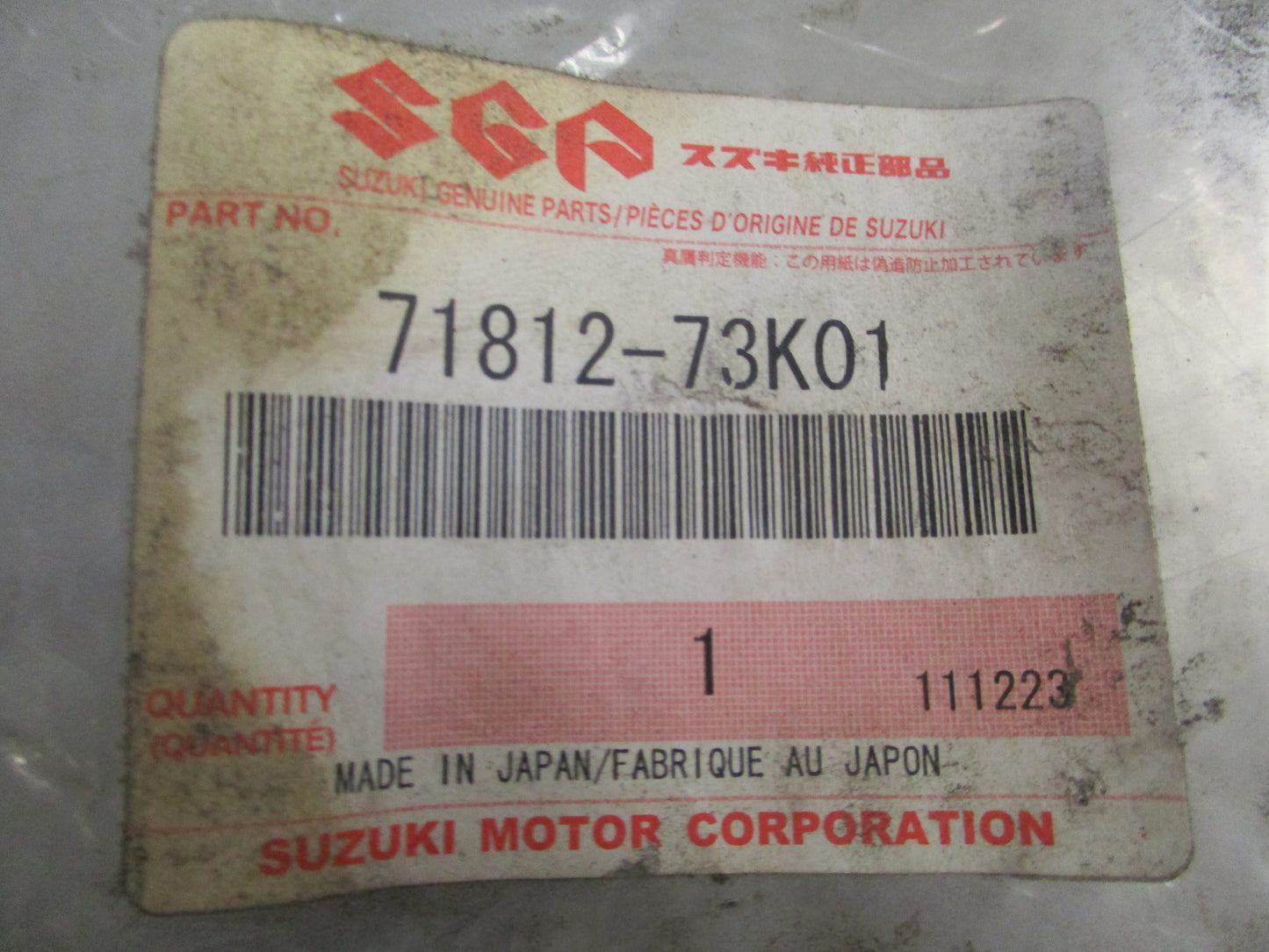 Suzuki Swift Genuine Rear Licence Lamp Stay New Part