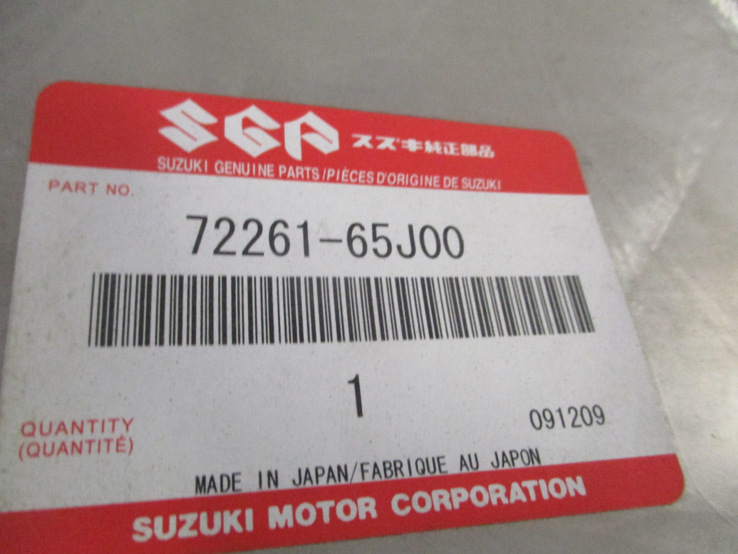 Suzuki Grand Vitara Genuine Rear Right Mud Flap New Part
