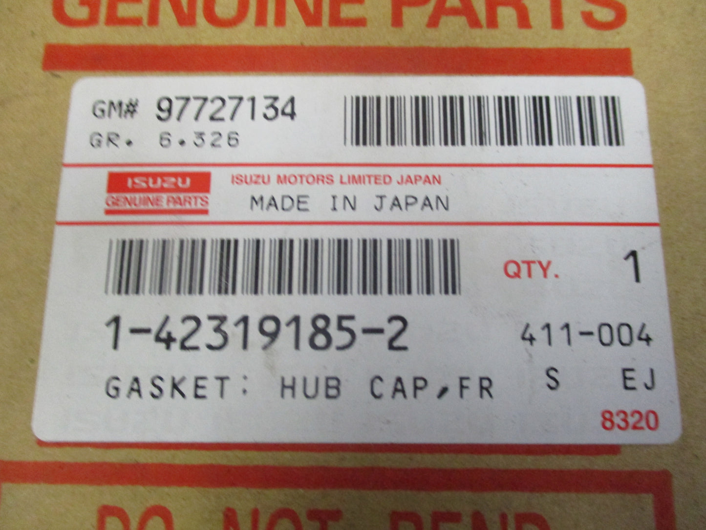 Isuzu N Series Genuine Front Hub Gasket New Part