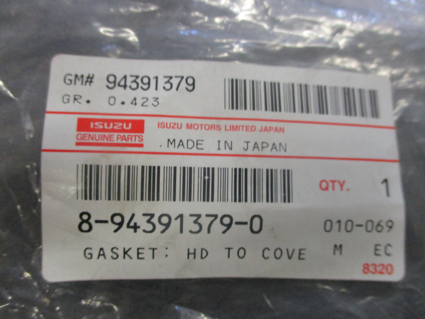 Isuzu FSR 6HK1 Genuine Head Cover Gasket New Part