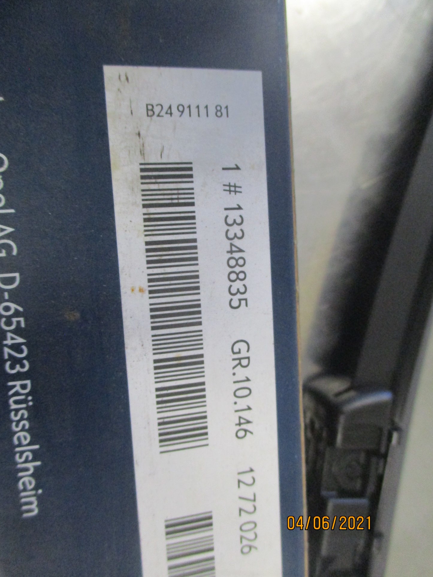 Holden Astra GTC Genuine Left Hand Front Wiper Blade New Part