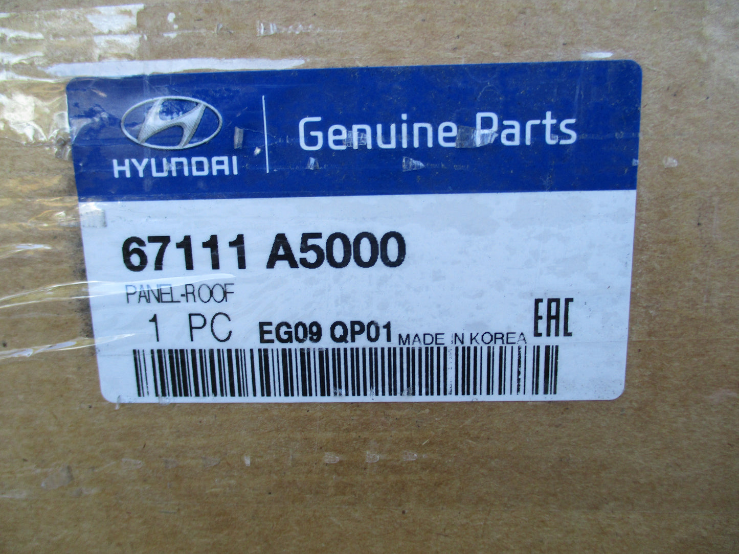Hyundai Elantra Genuine Roof Panel (Turret) New Part