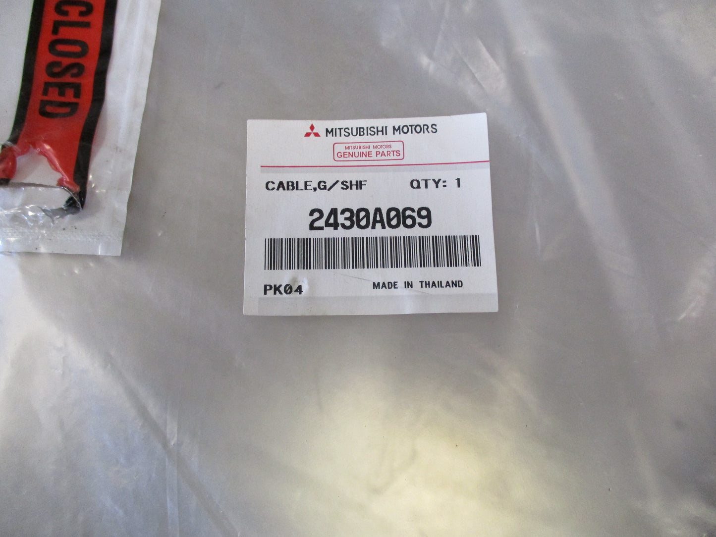 Mitsubishi Triton/Pajero Genuine Gear Shift Cable New Part