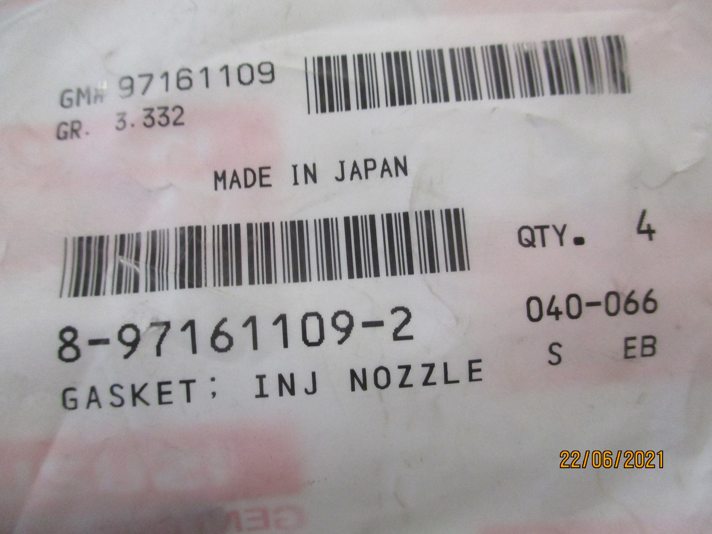 Isuzu Genuine Diesel Injector Copper Washer x4 Suitable For Holden Jackaroo New Part