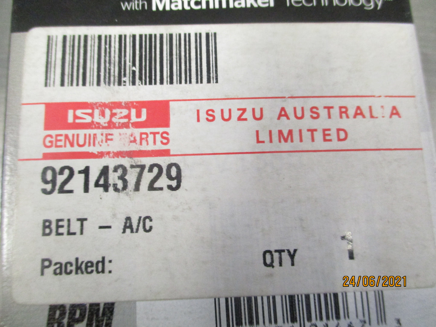 Isuzu Suits Various Models Genuine A/C Belt New Part