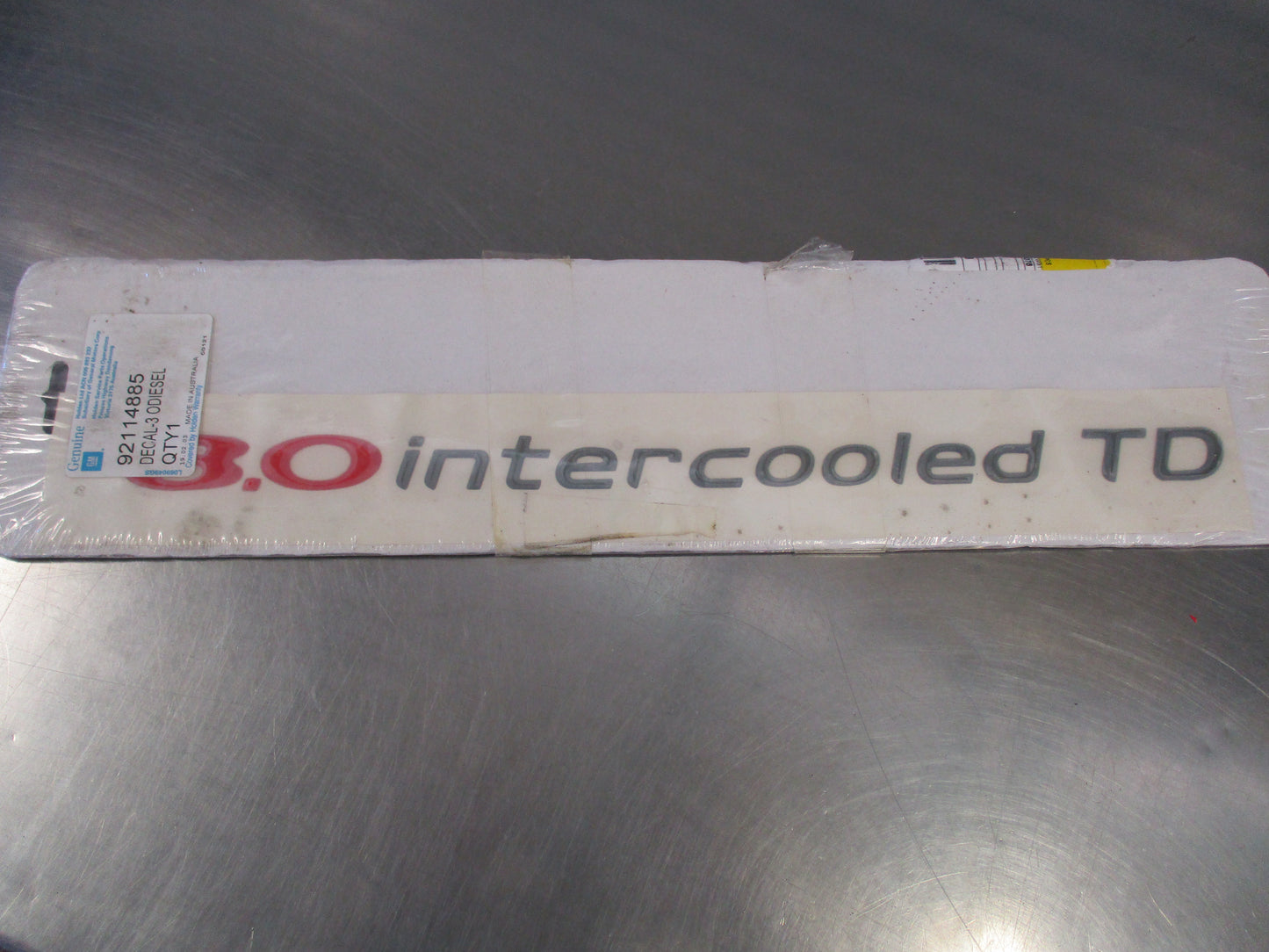 Holden Rodeo Genuine 3.0 intercooled TD Decal New Part