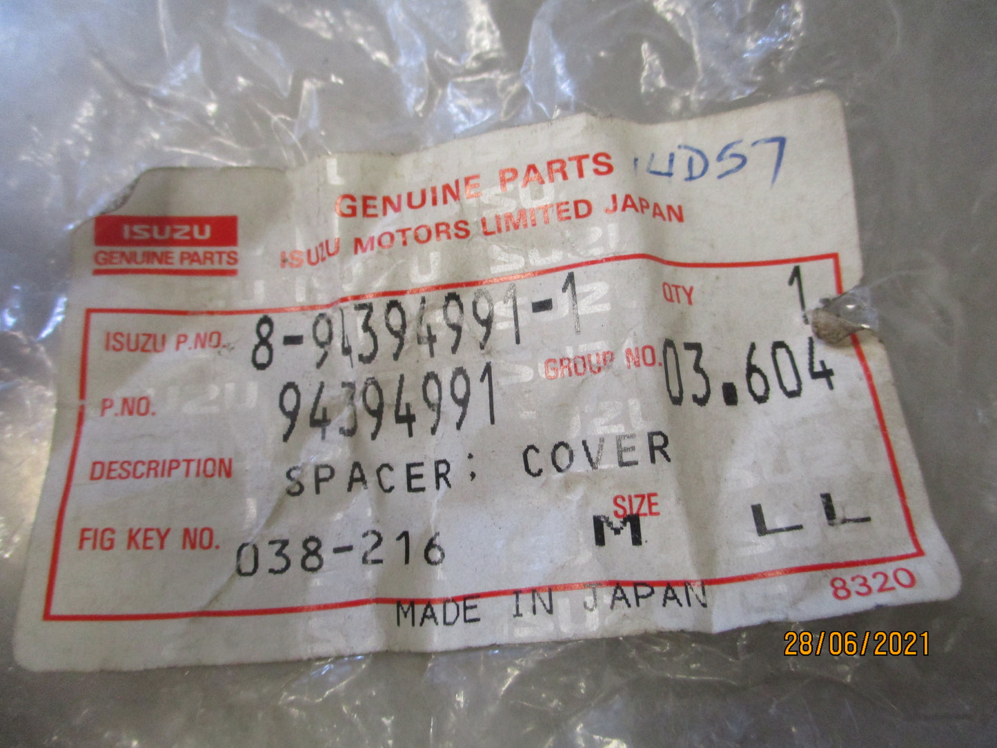 ISUZU 6HK1 Genuine Exhaust Manifold Nut New Part