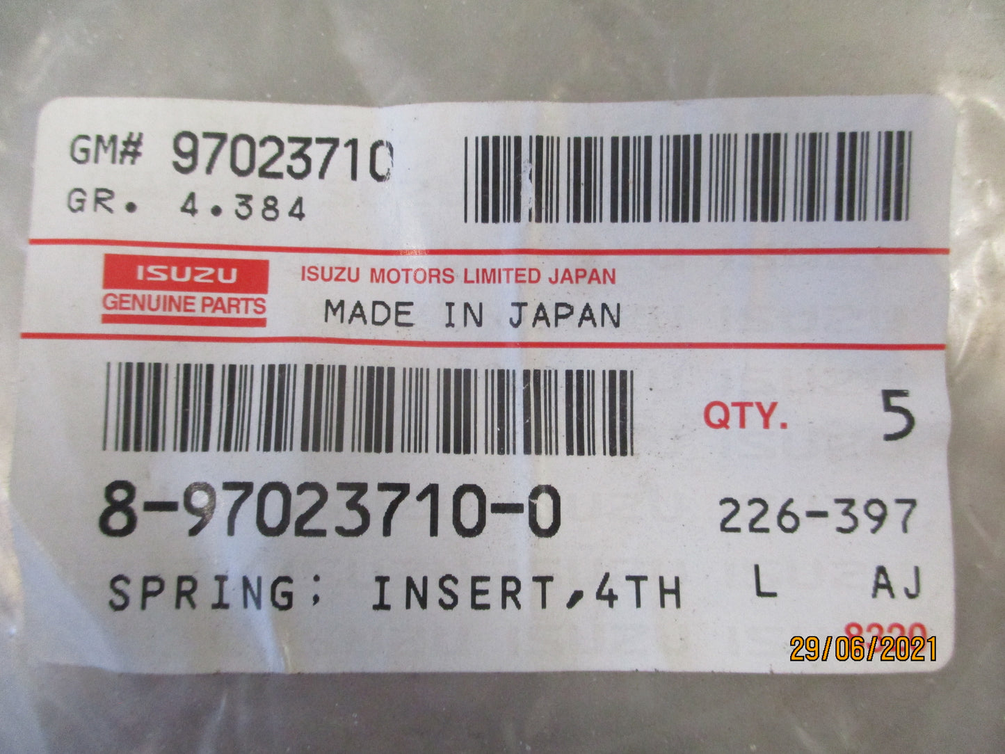 Isuzu NPR/NQR Genuine Spring New Part