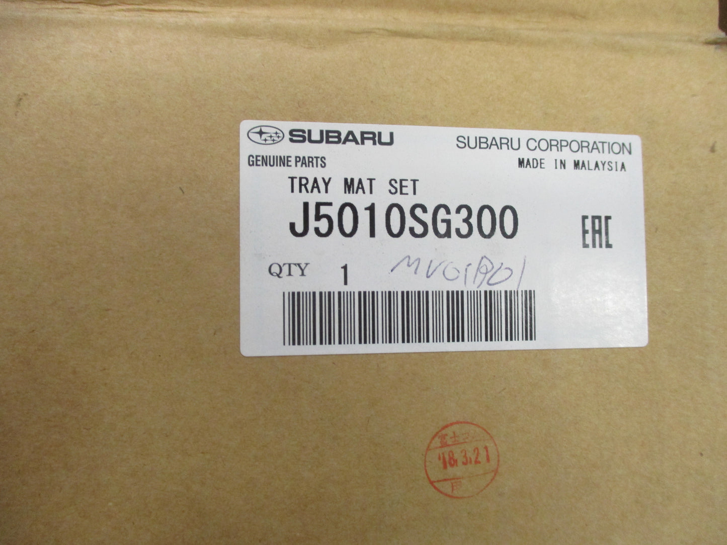 Subaru Forester Genuine Moulded Rubber Floor Mat Set New Part