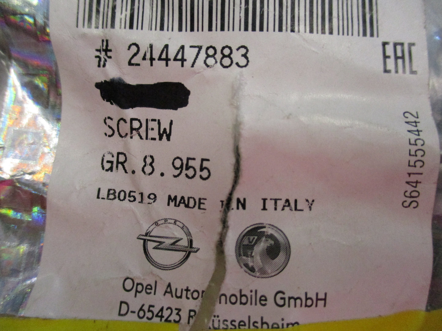 Holden Z18XE-SAAB 9-3SS Genuine Tensioner Screw New Part