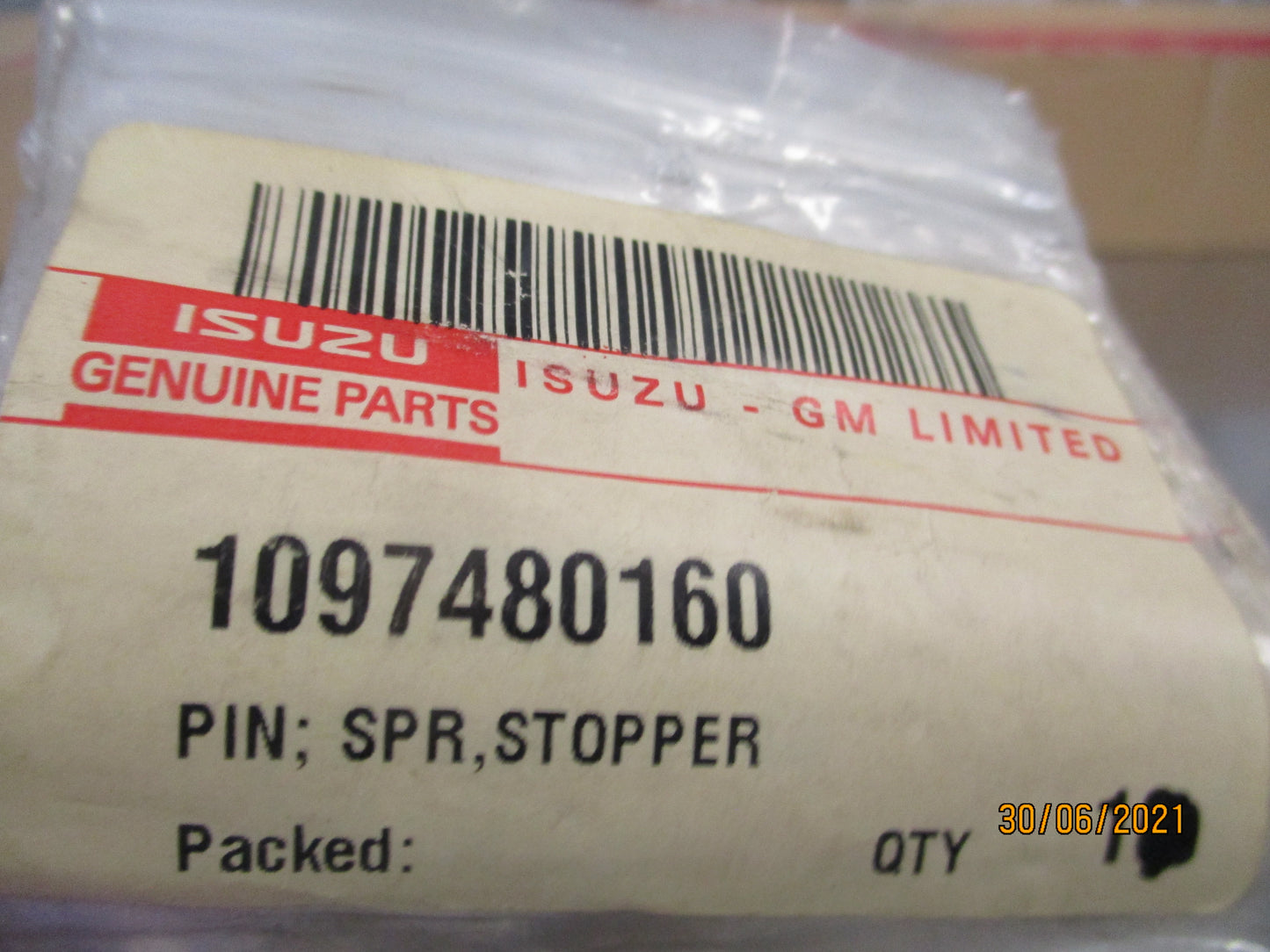Isuzu Various Models Genuine Stopper Spring Pin New Part