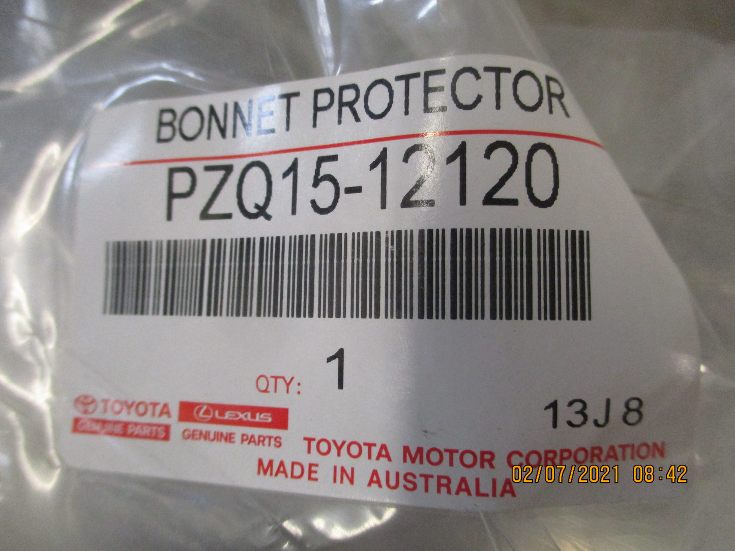 Toyota Corolla Hatch Genuine Clear Bonnet Protector With Fitting Kit New Part