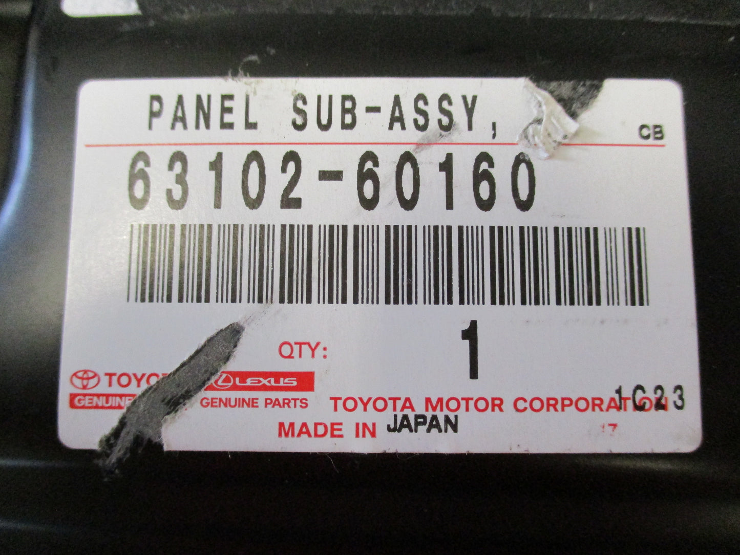 Genuine Toyota LandCruiser 79 Series Windshield Header Panel