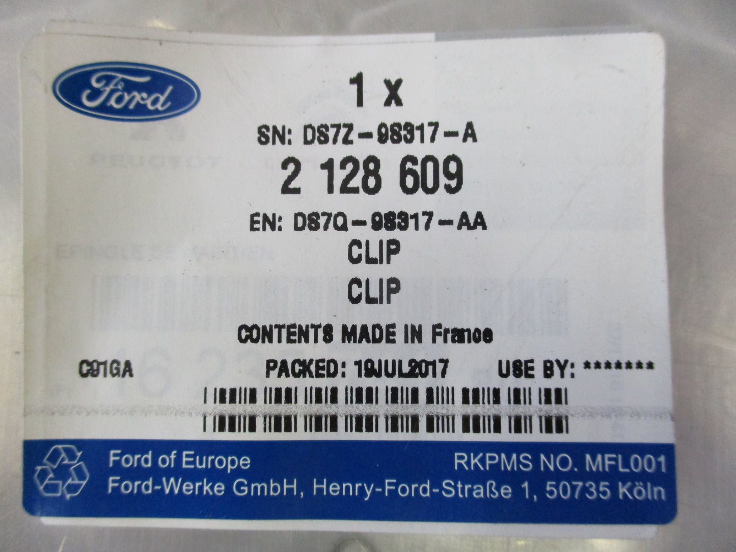 Ford Genuine C-Max 2.0 TDCI Injector Clip Genuine - New Part