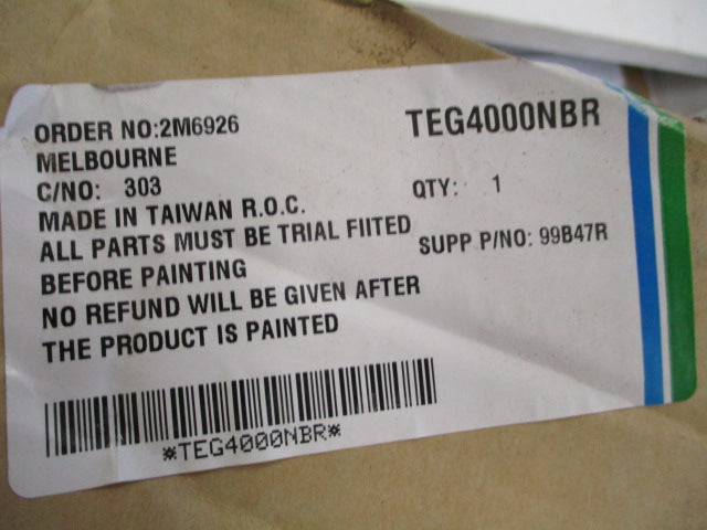 Gordons Right Hand Guard Suits Toyota Yaris Hatch New Part
