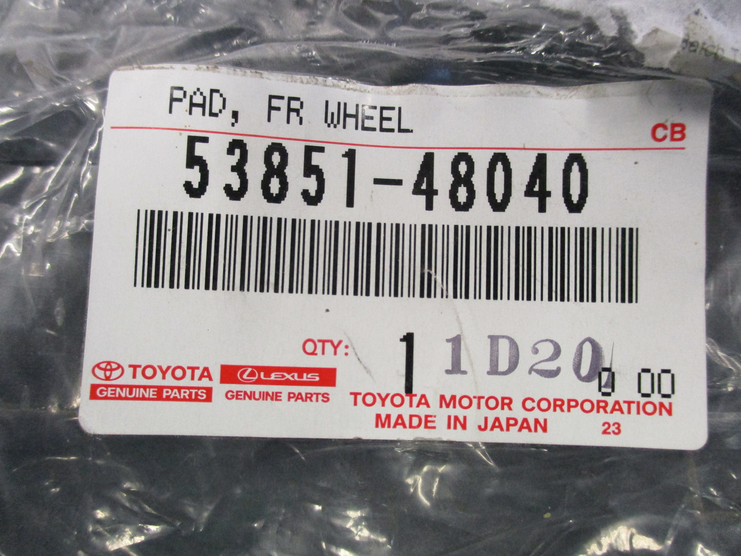 Toyota Kluger Genuine Front Wheel Opening Extension Pad New Part