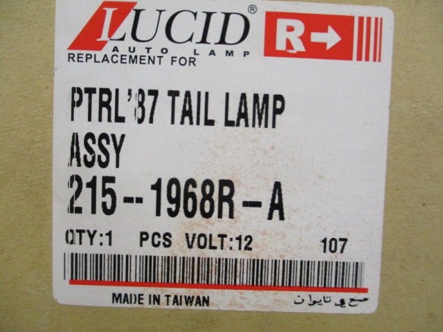 Lucid Right Hand Rear Tail Light Suits Nissan Y60 Patrol New Part