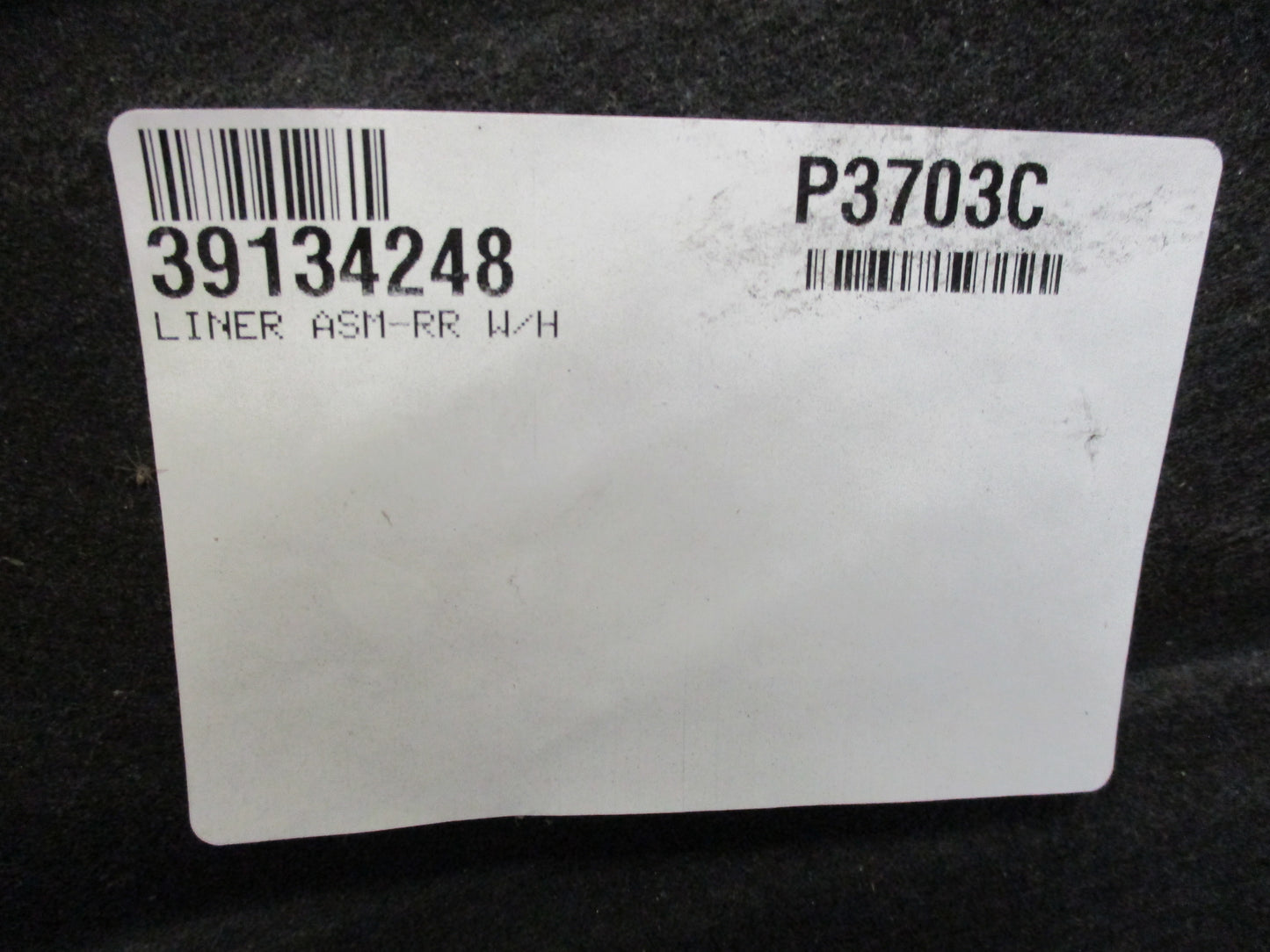 Holden ZB Commodore Genuine Right Hand Rear Guard Liner New Part