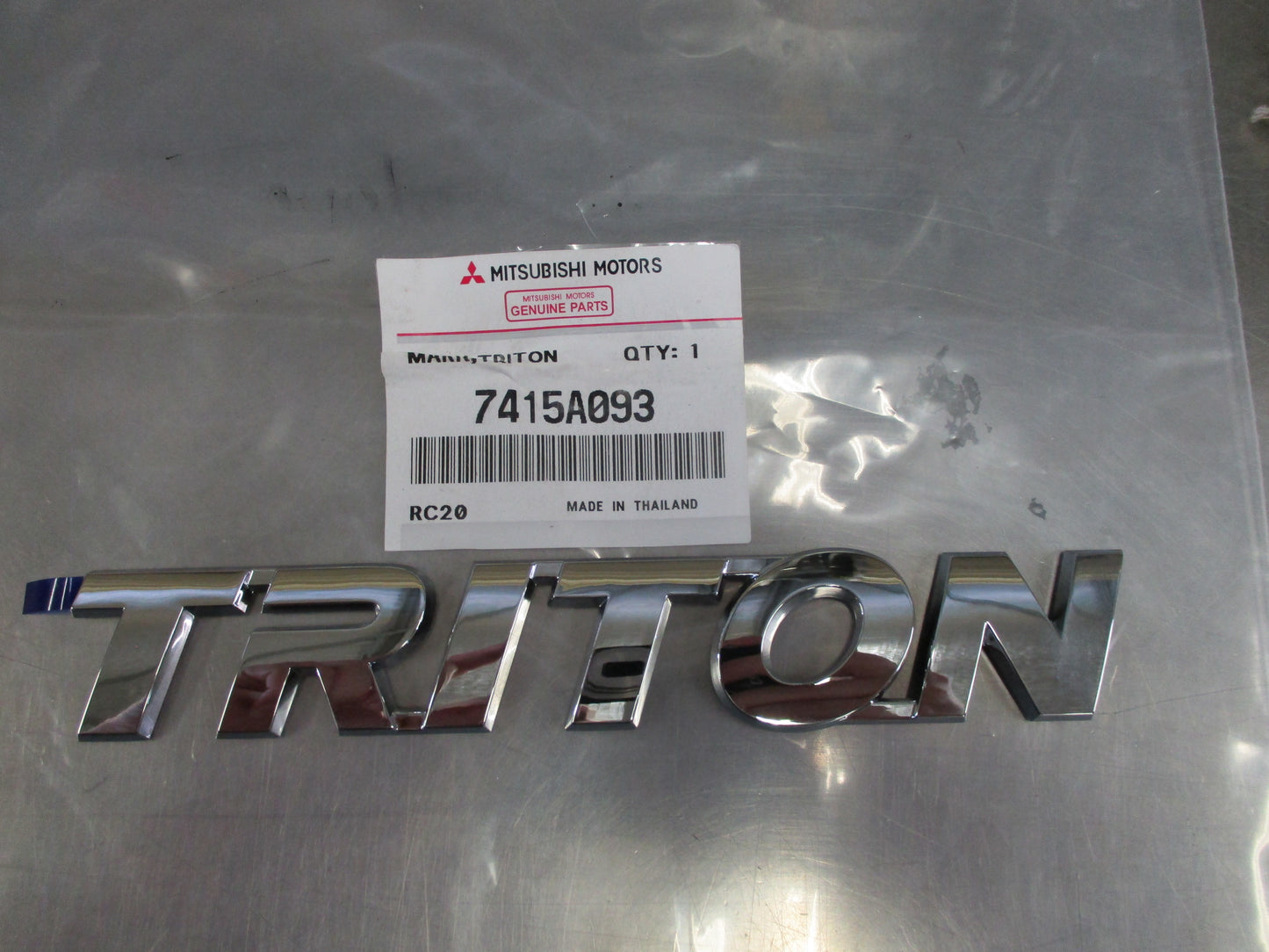 Mitsubishi Triton Genuine TRITON Badge New Part