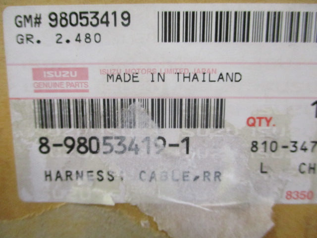 Isuzu D-Max Genuine Rear Right Body Wiring Harness New Part