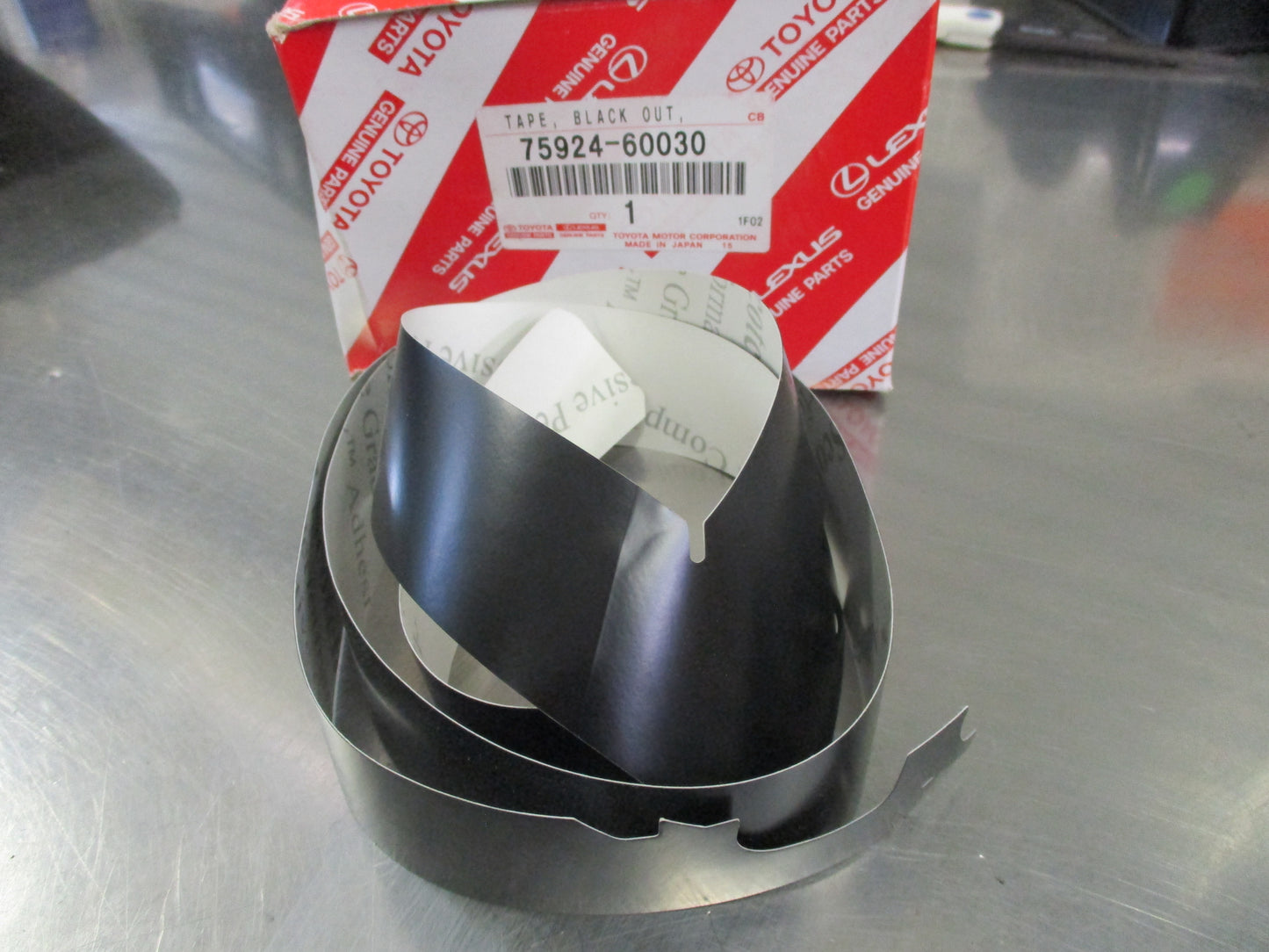 Toyota Landcruiser Genuine Black Out Tape Left New Part