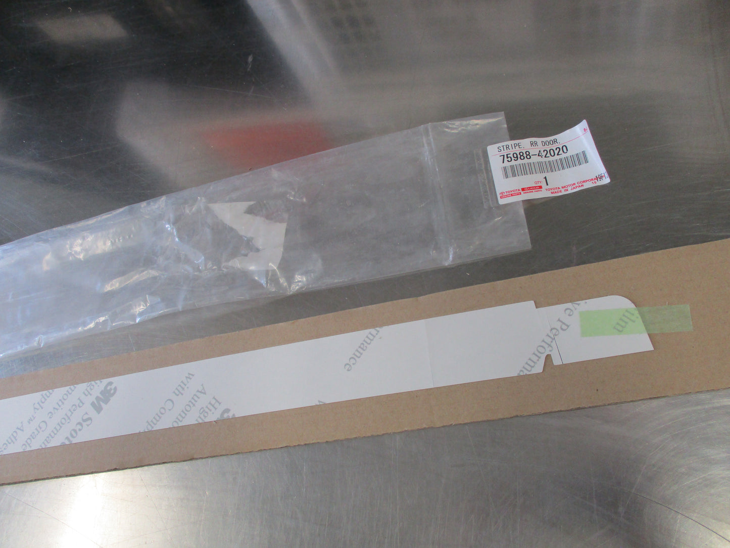 Toyota Rav4 Genuine Rear Door Outer Upper Blackout Tape New Part