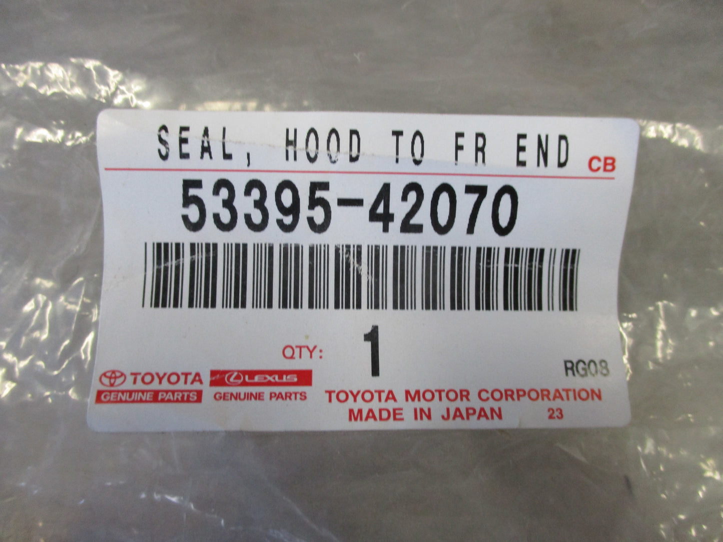 Toyota Rav4 Genuine Hood to Front End Seal New Part