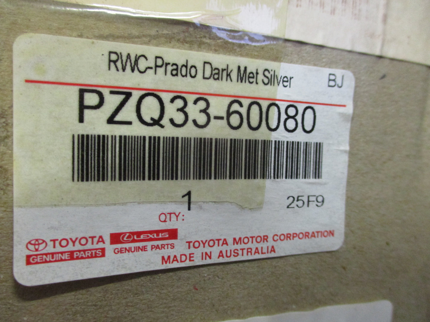 Toyota Prado 120 Series Genuine Spare Wheel Hard Cover New Part