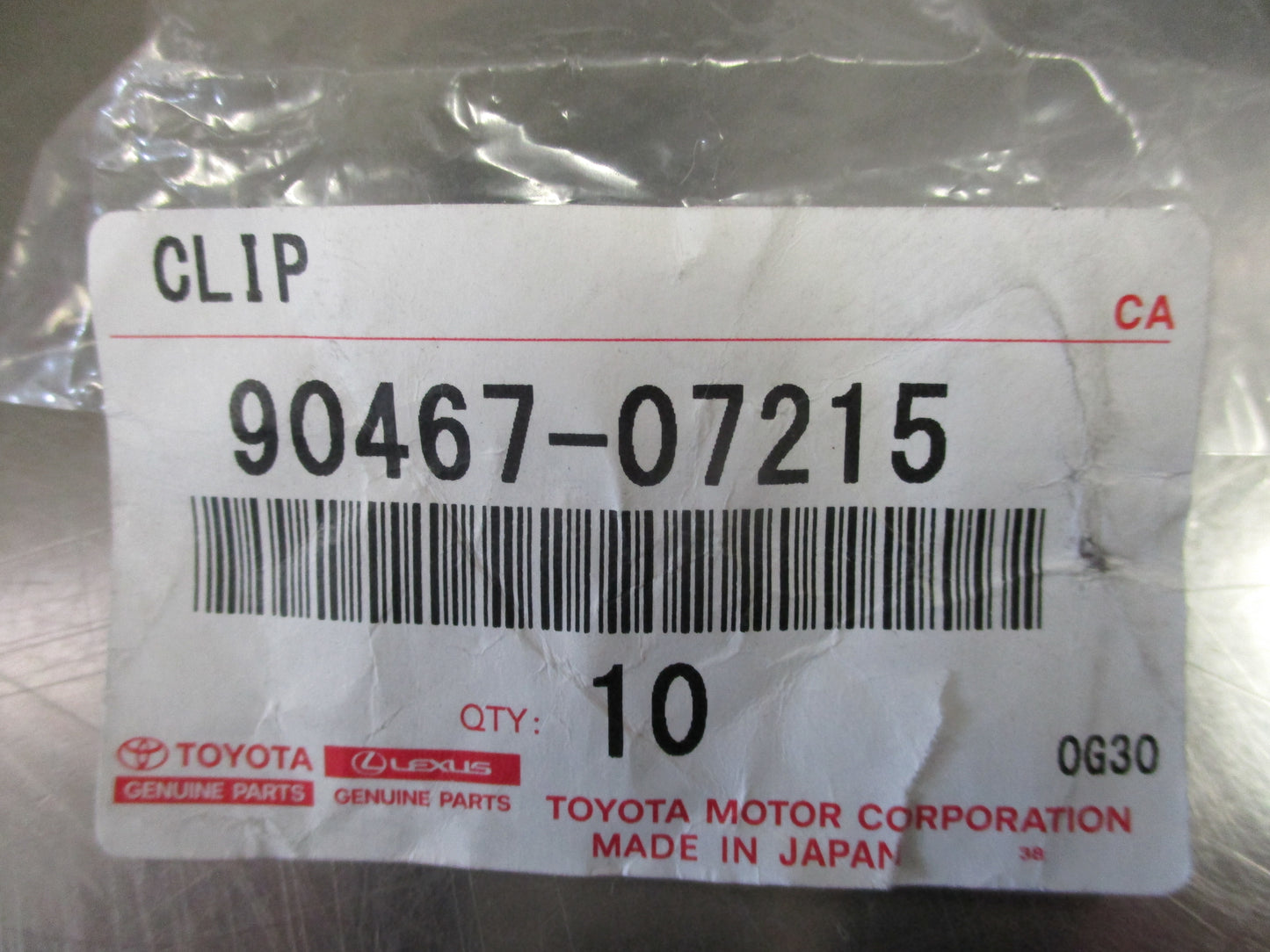 Toyota Various Models Genuine Front Bumper Fender Retaining Clip New Part