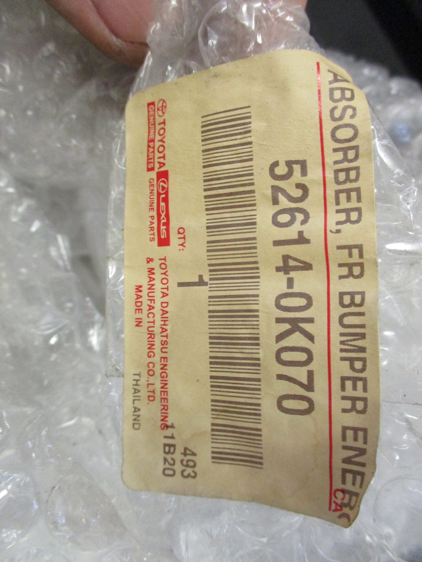 Toyota Fortuner Genuine Absorber Front Right Bumper Energy Absorber New Part