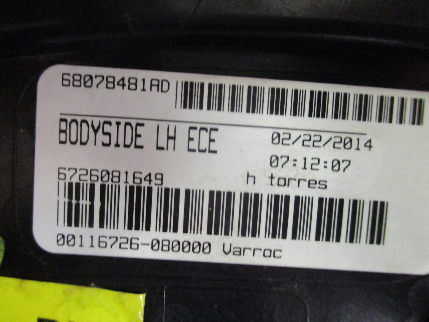 Dodge Journey Genuine Left Hand Rear Tail Light Used VGC
